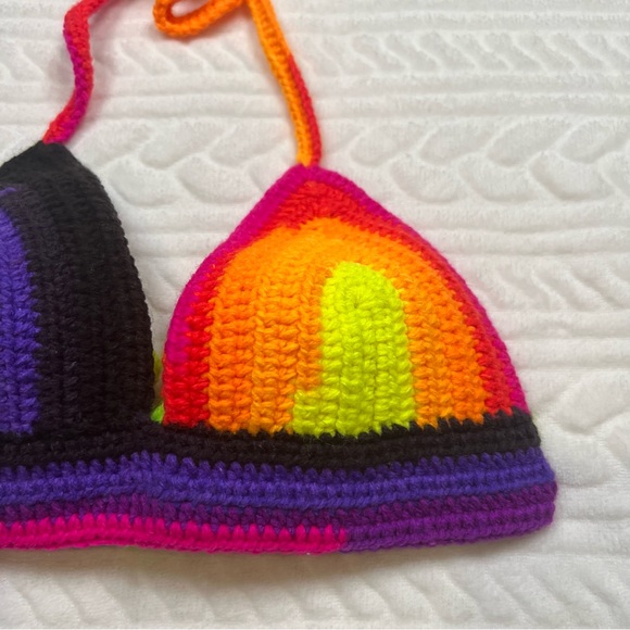 🖤 3/$15 🖤 Handmade Womans Crochet Bikini Top - Picture 4 of 9
